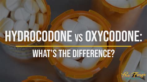 Hydrocodone vs. Oxycodone: The Difference Explained .